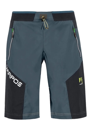 KARPOS logo-print running shorts - Blue