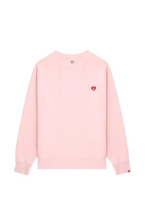 A BATHING APE® heart-badge sweatshirt - Pink