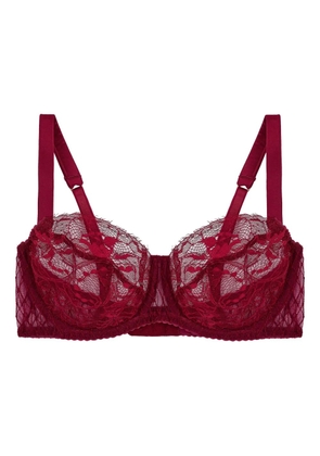 Fleur Of England balcony lace bra - Red