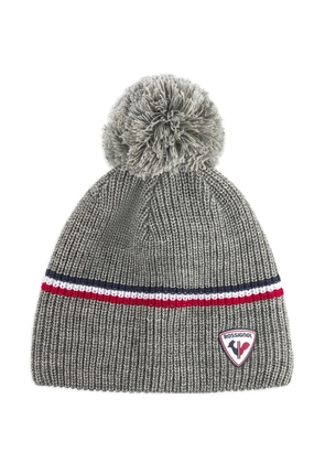 Rossignol pompom-detail beanie hat - Grey