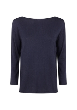 Liviana Conti boat neck knitwear - Blue