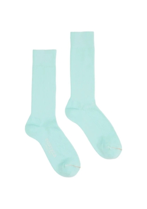 Fortela Lisle logo-print socks - Blue