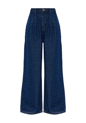MUNTHE Ronan patterned trousers - Blue