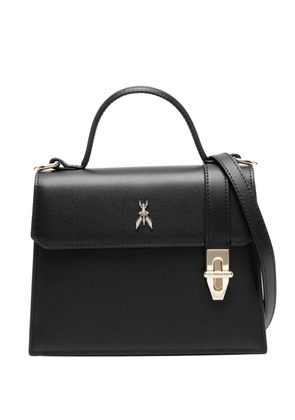 Patrizia Pepe logo charm tote bag - Black