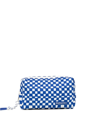 FARM Rio checked pouch - Blue