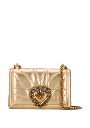 Dolce & Gabbana medium Devotion quilted crossbody bag - Gold