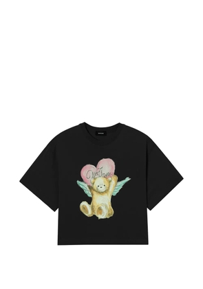 We11done graphic-print T-shirt - Black