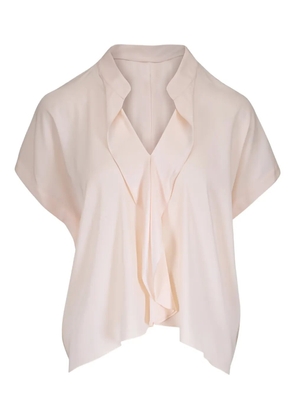 Zero + Maria Cornejo ruffled blouse - Neutrals