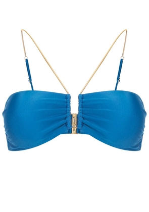 Lenny Niemeyer V chain-link bikini top - Blue