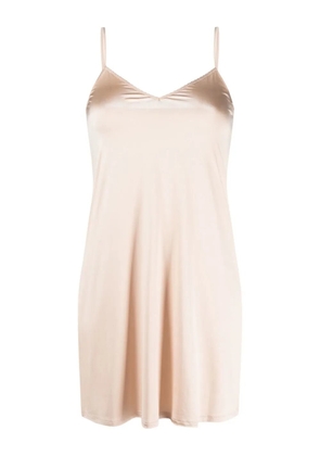 Hanro V-neck sleeveless nightdress - Neutrals
