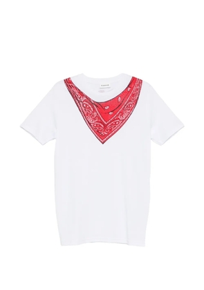 P.A.R.O.S.H. bandana V-neck T-shirt - White