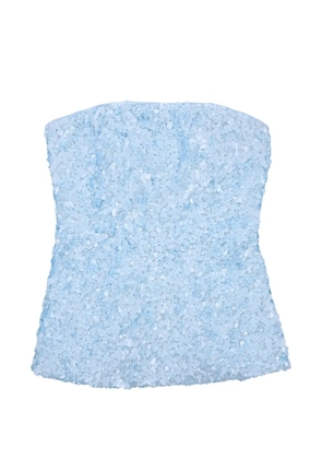 Acler Pipson strapless top - Blue