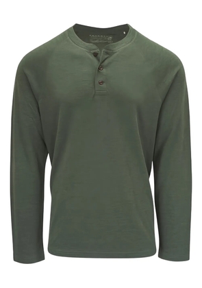 FAHERTY Cloud Henley button T-shirt - Green