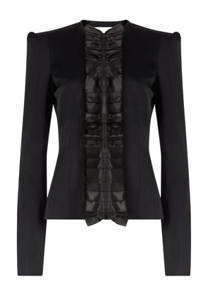 Nina Ricci crepe pleated jacket - Black