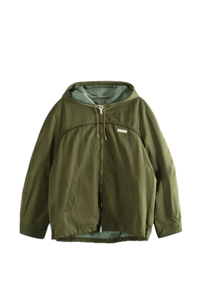 Marni zip-fastening hooded jacket - Green