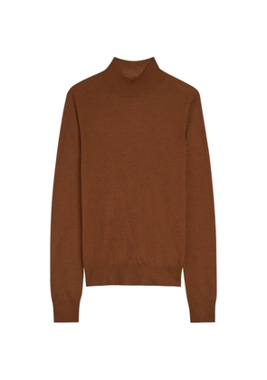 JOSEPH mock-neck cashmere sweater - Brown