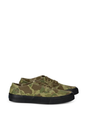 Fortela camouflage-print lace-up sneakers - Green