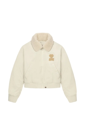 A BATHING APE® shearling collar patch jacket - Neutrals