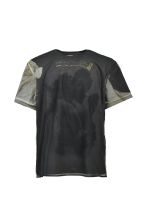 MASU blurred angel short-sleeve T-shirt - Black