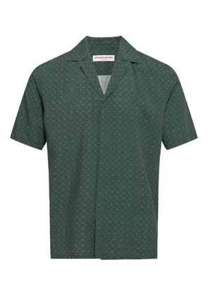 Orlebar Brown Maitan Solstice geometric-print shirt - Green