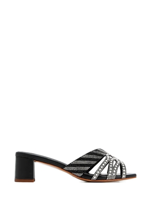 NICOLI Fabie crystal-embellished sandals - Black