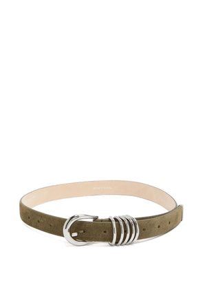 Déhanche Hollyhock suede belt - Green