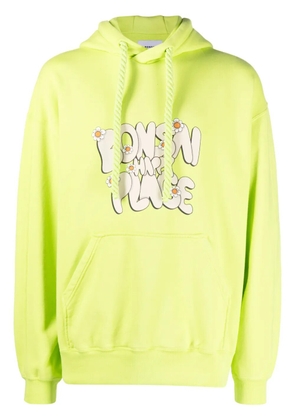 Bonsai slogan-print hoodie - Green