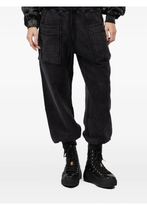 R13 pocket-detail drawstring pants - Black