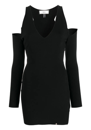 NISSA cold-shoulder mini dress - Black