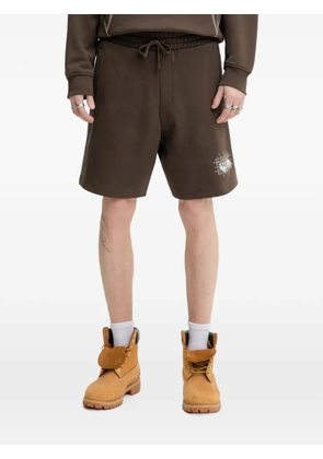 HUGO logo drawstring shorts - Brown