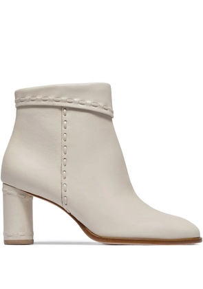 Bernardo Bernardo 1946 76mm Gene block-heel boots - White