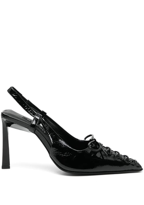 Senso Oka 75mm slingback leather pumps - Black