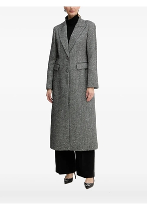GUESS USA Herringbone button long coat - Grey