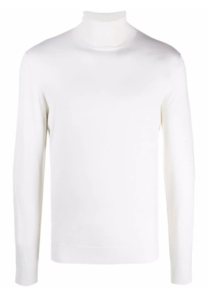 Dell'oglio fine knit roll neck jumper - White