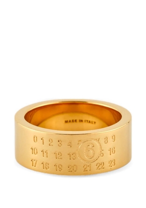 MM6 Maison Margiela numeric-signature ring - Gold