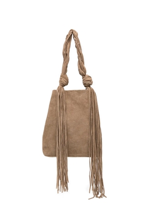 JNBY fringed single-shoulder bag - Neutrals