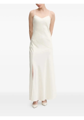 Joop! split-detail V-neck maxi dress - Neutrals