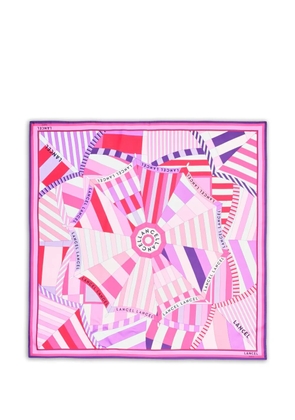 Lancel silk square scarf - Pink