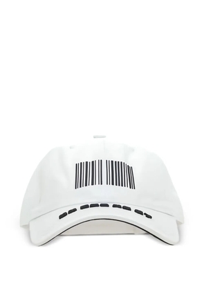 VETEMENTS barcode-print cap - White