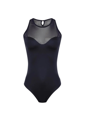 Brigitte mesh-panel swimsuit - Blue