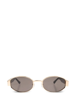 DSQUARED2 EYEWEAR logo oval-frame sunglasses - Gold