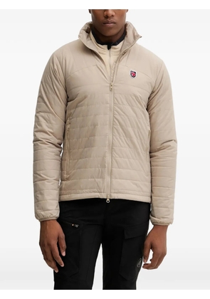 Fjällräven quilted logo-patch jacket - Neutrals