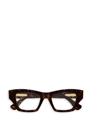 Cartier Eyewear cat-eye embellished glasses - Brown