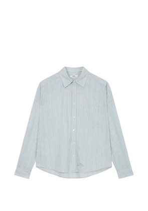 TOMBOY striped chest-pocket shirt - White