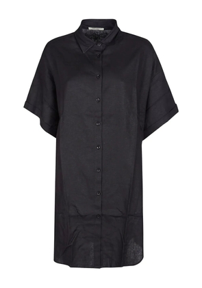 HINNOMINATE linen shirt dress - Black