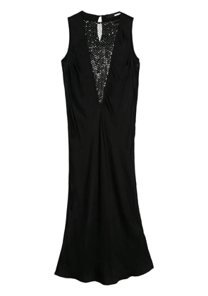 ROTATE BIRGER CHRISTENSEN sequin-embellished sarin midi dress - Black