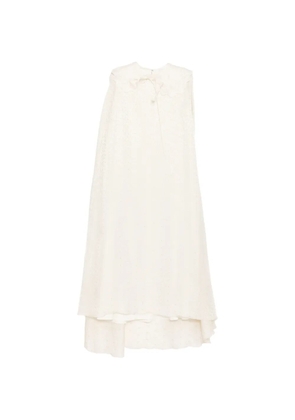 SHATHA ESSA floral-print maxi dress - Neutrals