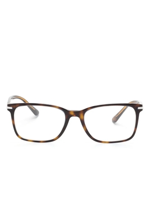 Prada Eyewear rectangle-frame glasses - Brown