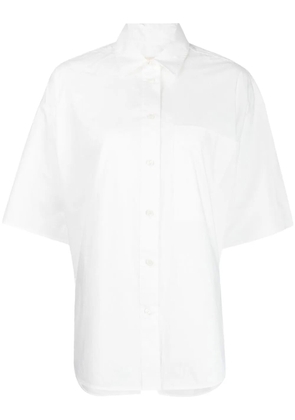 Lee Mathews short-sleeved cotton shirt - White