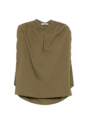 DARKPARK Tracy textured gathered blouse - Green